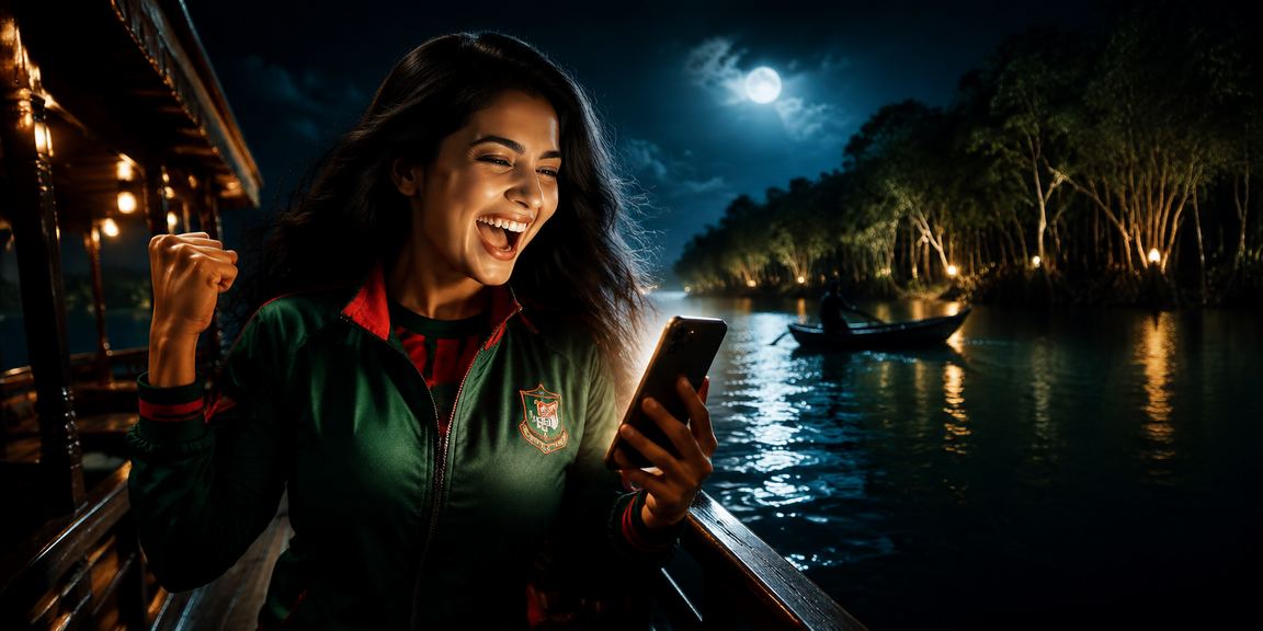 সুন্দরবনের পটভূমিতে বাংলাদেশের ক্রিকেট বেটিং উপভোগের দৃশ্য